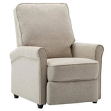 NNEVL Electric TV Recliner Chair Cream Fabric