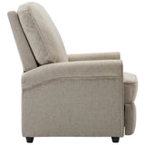 NNEVL Electric TV Recliner Chair Cream Fabric