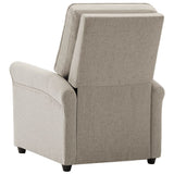 NNEVL Electric TV Recliner Chair Cream Fabric
