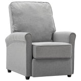 NNEVL Electric TV Recliner Chair Light Grey Fabric