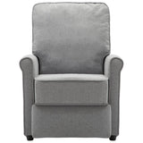 NNEVL Electric TV Recliner Chair Light Grey Fabric