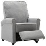 NNEVL Electric TV Recliner Chair Light Grey Fabric