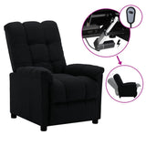 NNEVL Electric Recliner Black Fabric