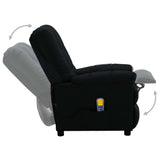 NNEVL Electric Massage Recliner Black Fabric