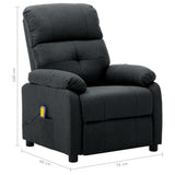 NNEVL Electric Massage Recliner Chair Dark Grey Fabric
