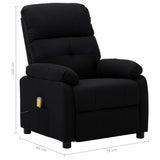 NNEVL Electric Massage Recliner Chair Black Fabric