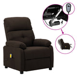 NNEVL Electric Massage Recliner Chair Dark Brown Fabric