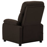 NNEVL Electric Massage Recliner Chair Dark Brown Fabric