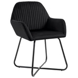 NNEVL Dining Chairs 2 pcs Black Velvet