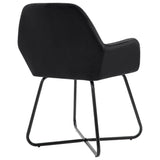NNEVL Dining Chairs 2 pcs Black Velvet