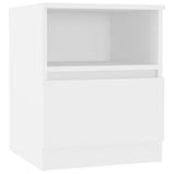 NNEVL Bed Cabinets 2 pcs White 40x40x50 cm Chipboard