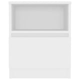 NNEVL Bed Cabinets 2 pcs White 40x40x50 cm Chipboard