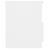 NNEVL Bed Cabinets 2 pcs White 40x40x50 cm Chipboard
