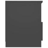 NNEVL Bed Cabinets 2 pcs Grey 40x40x50 cm Chipboard