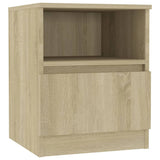 NNEVL Bed Cabinet Sonoma Oak 40x40x50 cm Chipboard