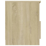 NNEVL Bed Cabinet Sonoma Oak 40x40x50 cm Chipboard
