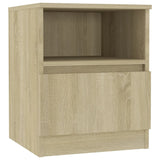 NNEVL Bed Cabinets 2 pcs Sonoma Oak 40x40x50 cm Chipboard
