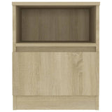 NNEVL Bed Cabinets 2 pcs Sonoma Oak 40x40x50 cm Chipboard