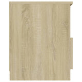 NNEVL Bed Cabinets 2 pcs Sonoma Oak 40x40x50 cm Chipboard