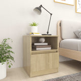NNEVL Bed Cabinets 2 pcs Sonoma Oak 40x40x50 cm Chipboard