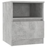 NNEVL Bed Cabinet Concrete Grey 40x40x50 cm Chipboard