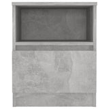 NNEVL Bed Cabinet Concrete Grey 40x40x50 cm Chipboard