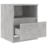 NNEVL Bed Cabinet Concrete Grey 40x40x50 cm Chipboard