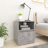 NNEVL Bed Cabinet Concrete Grey 40x40x50 cm Chipboard