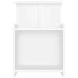 NNEVL Bed Cabinets 2 pcs White 40x35x60 cm Chipboard