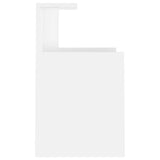 NNEVL Bed Cabinets 2 pcs White 40x35x60 cm Chipboard