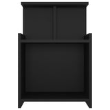 NNEVL Bed Cabinets 2 pcs Black 40x35x60 cm Chipboard