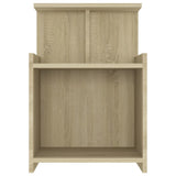 NNEVL Bed Cabinet Sonoma Oak 40x35x60 cm Chipboard