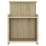 NNEVL Bed Cabinets 2 pcs Sonoma Oak 40x35x60 cm Chipboard