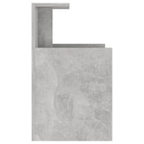 NNEVL Bed Cabinet Concrete Grey 40x35x60 cm Chipboard