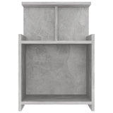 NNEVL Bed Cabinets 2 pcs Concrete Grey 40x35x60 cm Chipboard