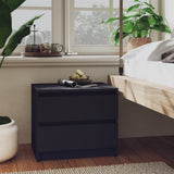 NNEVL Bed Cabinet Grey 50x39x43.5 cm Chipboard