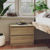 NNEVL Bed Cabinet Sonoma Oak 50x39x43.5 cm Chipboard