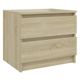 NNEVL Bed Cabinets 2 pcs Sonoma Oak 50x39x43.5 cm Chipboard