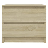 NNEVL Bed Cabinets 2 pcs Sonoma Oak 50x39x43.5 cm Chipboard