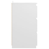 NNEVL Bed Cabinets 2 pcs White 40x35x62.5 cm Chipboard
