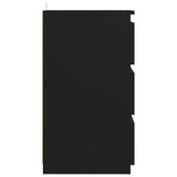 NNEVL Bed Cabinets 2 pcs Black 40x35x62.5 cm Chipboard