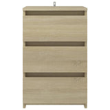 NNEVL Bed Cabinets 2 pcs Sonoma Oak 40x35x62.5 cm Chipboard