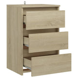 NNEVL Bed Cabinets 2 pcs Sonoma Oak 40x35x62.5 cm Chipboard
