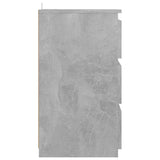 NNEVL Bed Cabinet Concrete Grey 40x35x62.5 cm Chipboard
