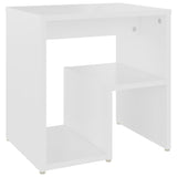 NNEVL Bed Cabinet White 40x30x40 cm Chipboard