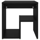 NNEVL Bed Cabinet Black 40x30x40 cm Chipboard