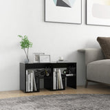 NNEVL Bed Cabinets 2 pcs Black 40x30x40 cm Chipboard