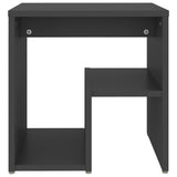 NNEVL Bed Cabinet Grey 40x30x40 cm Chipboard