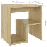 NNEVL Bed Cabinet Sonoma Oak 40x30x40 cm Chipboard