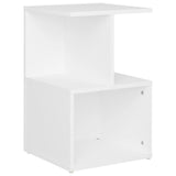 NNEVL Bedside Cabinet White 35x35x55 cm Chipboard